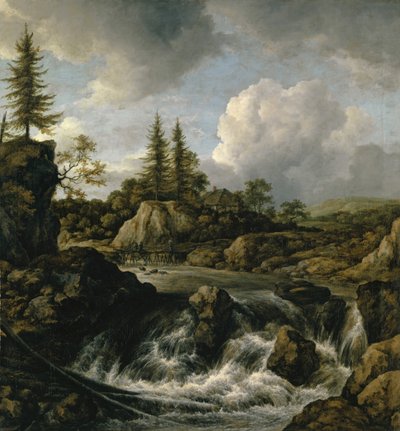 Şelaleli Manzara, c.1660 by Jacob van Ruisdael