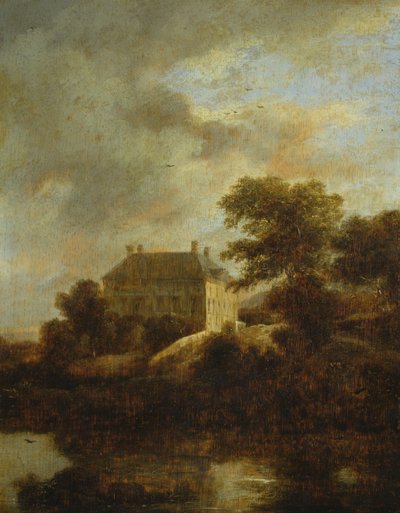 Kır evi ile manzara by Jacob van Ruisdael