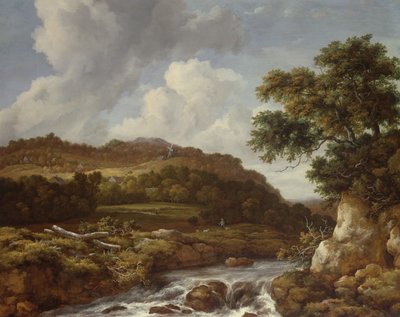 Torrent ile Dağlık Manzara by Jacob van Ruisdael
