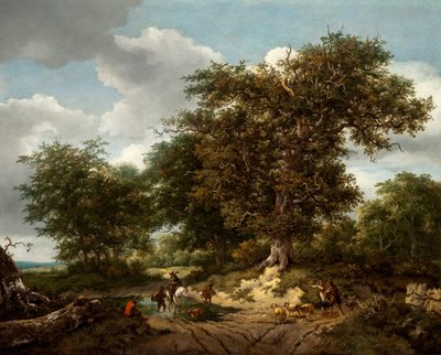Büyük Meşe, 1652 by Jacob van Ruisdael