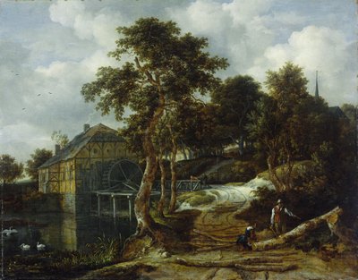 Su değirmeni ile manzara by Jacob Isaakszoon van Ruysdael