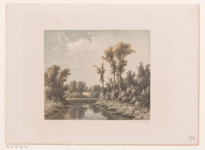 Nehir ile manzara by Jacob Jan van der Maaten