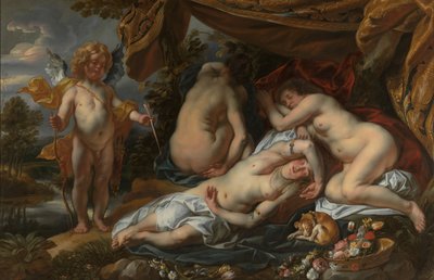 Cupid ve Psyche (tuval üzerine yağlıboya) by Jacob Jordaens
