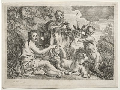 Jüpiter Keçi Almathea ile Besleniyor by Jacob Jordaens