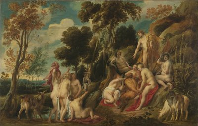 İlham perileri tarafından kötü muameleye maruz kalan Marsyas, 1630-1640 by Jacob Jordaens