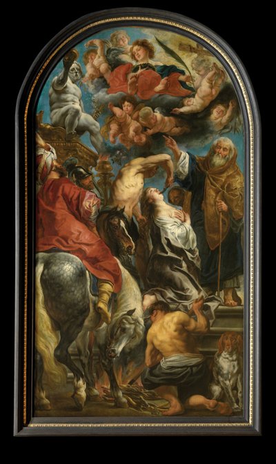 Aziz Apollonia Şehitliği (tuval üzerine yağlıboya) by Jacob Jordaens