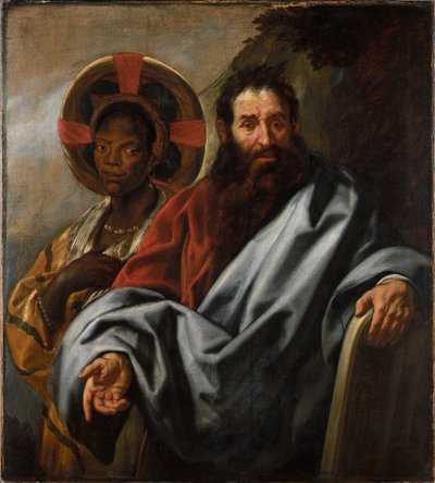 Musa ve Etiyopyalı karısı Zipporah, 1645 ve 1649 yılları arasında. by Jacob Jordaens
