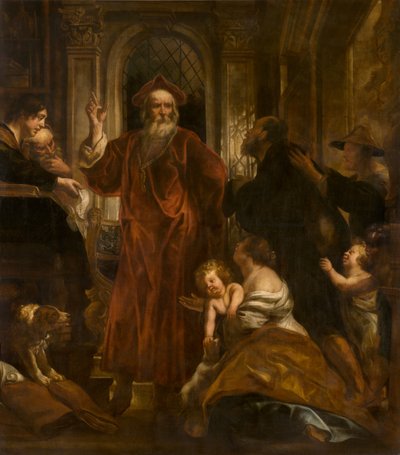 Bretanyalı Aziz Ivo (yağlıboya) by Jacob Jordaens