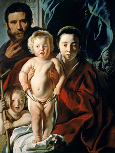 Vaftizci Yahya ile Kutsal Aile, c.1620-25 by Jacob Jordaens