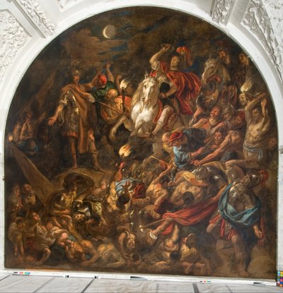 Gece Saldırı Altında Bir Roma Kampı by Jacob Jordaens the elder