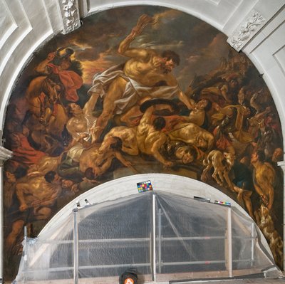 Şimşon Filistlileri yendi by Jacob Jordaens the elder
