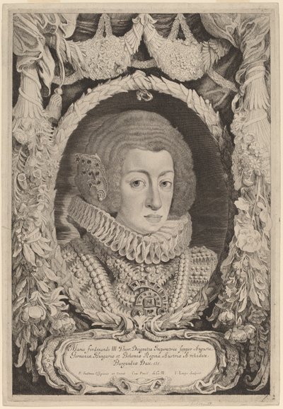 İspanya Maria Anna by Jacob Louis after Pieter Claesz Soutman