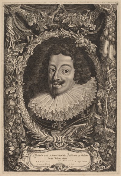 Louis XIII, Fransa Kralı by Jacob Louis after Sir Peter Paul Rubens