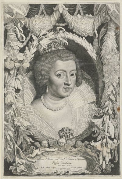 Portret van Anna van Oostenrijk Avusturya İmparatorlar Evi