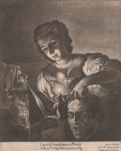 Holofernes Başkanı ile Judith by Jacob Mannl