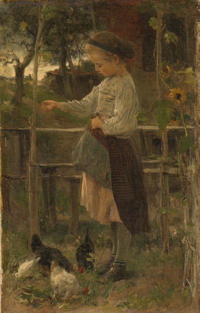 Tavuk Besleme by Jacob Maris