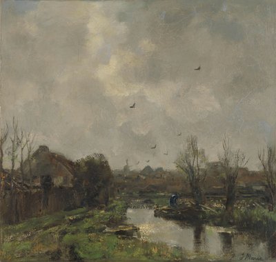 Lahey civarında manzara by Jacob Maris