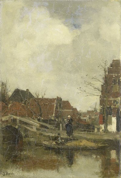 Su üzerinde eski mahalle by Jacob Maris