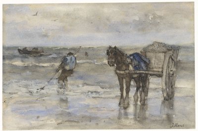 Sahilde deniz kabuğu balıkçı by Jacob Maris