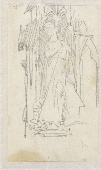H. Joris heykelinin taslağı by Jacob Maris