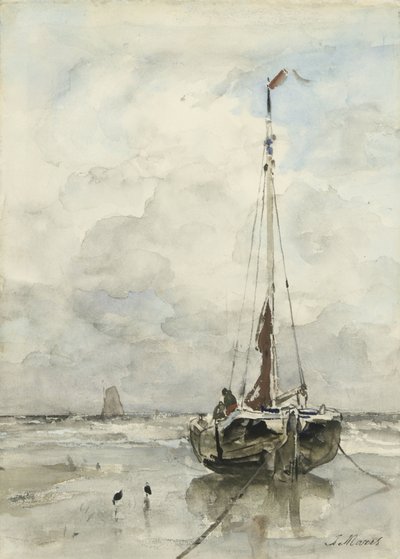Sahilde balıkçının pembesi by Jacob Maris