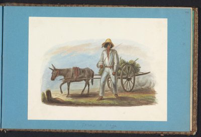 Muz arabası olan adam Surinam çizimleri içeren albüm, s.44 (50) (dizi adı) by Jacob Marius Adriaan Martini van Geffen