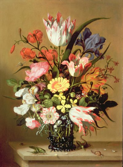 Vazoda Çiçekler, 1635 by Jacob Marrel