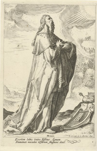 David Eski Ahit Peygamberleri (dizi başlığı) by Jacob Matham (attributed to)