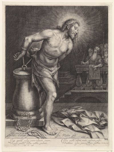 bela direğinde İsa by Jacob Matham
