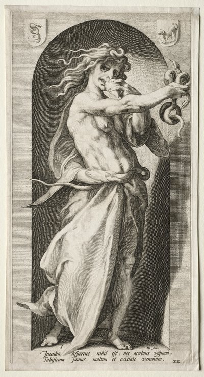 Kıskançlık, 1593. by Jacob Matham