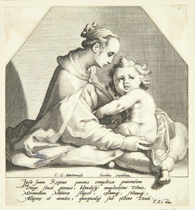 çocukla Meryem Ana by Jacob Matham