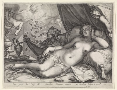 Jüpiter ve Danae by Jacob Matham