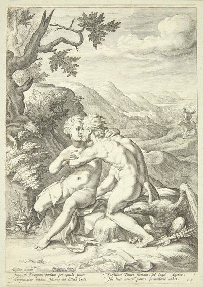 Jüpiter ve Avrupa by Jacob Matham