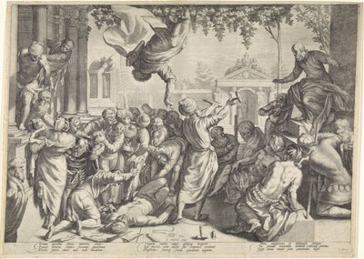 Marcus bir köleyi işkenceden kurtarır by Jacob Matham