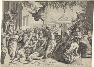 Marcus bir köleyi işkenceden kurtarır by Jacob Matham