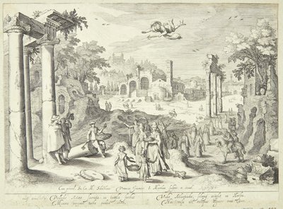 Merkur ve Herse by Jacob Matham