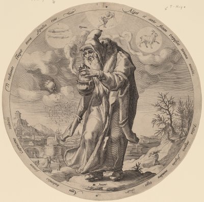Kış by Jacob Matham after Hendrik Goltzius