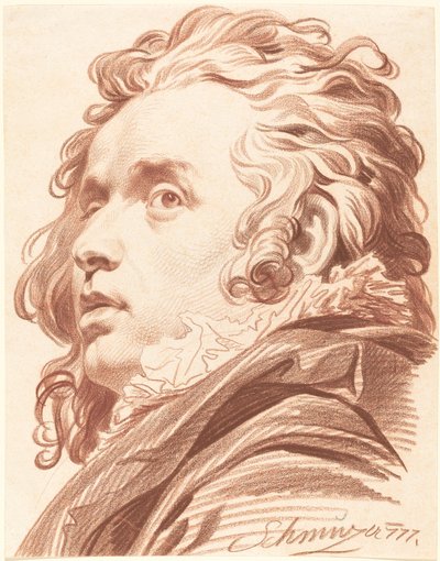 Saçları Dökülen Genç Bir Adam by Jacob Matthias Schmutzer