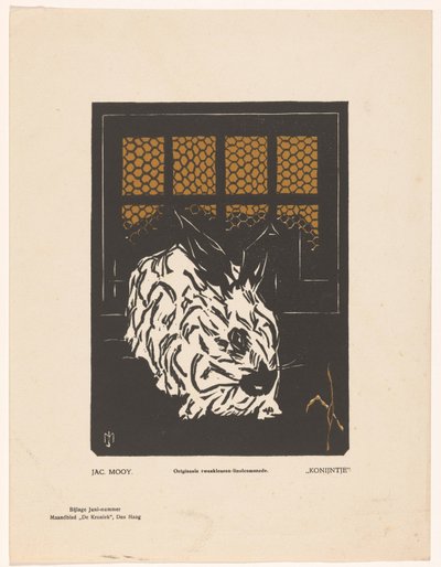 kafeste tavşan Tavşan (nesne üzerindeki başlık) by Jacob  Mooij