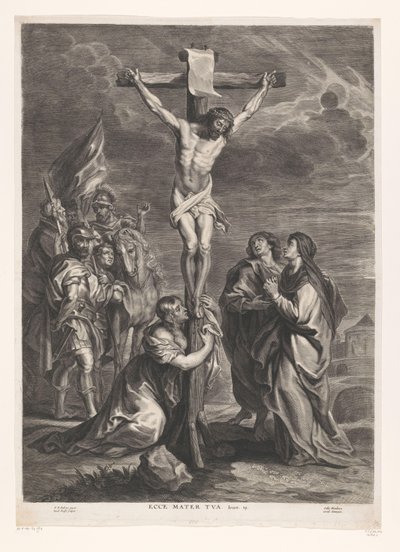 İsa çarmıhta Ecce mater tua (nesne üzerindeki başlık) by Jacob Neefs