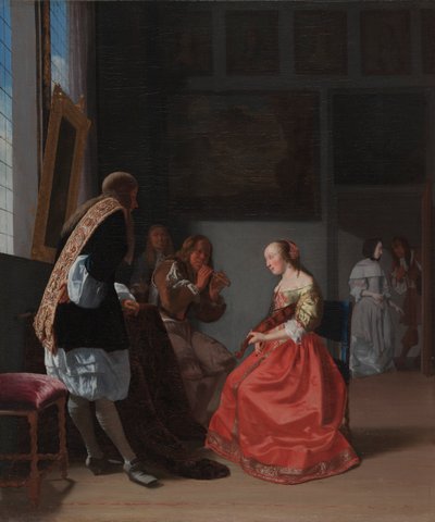 Bir Müzik Şirketi, c. 1668. by Jacob Lucasz Ochtervelt