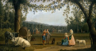Carditello Malikanesinde Hasatta Kraliyet Prensleri by Jacob Philippe Hackert