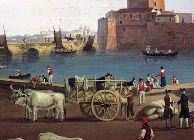 Philippe Hackert (1737-1807) tarafından Trani limanının görünümü by Jacob Philippe Hackert