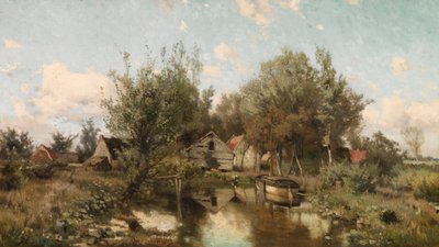 Waasmunster yakınlarındaki manzara (tuval üzerine yağlı boya) by Jacob Rosseels