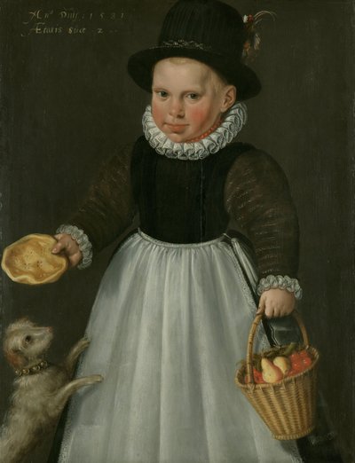 küçük bir çocuk portresi by Jacob Willemsz. Delff (I)