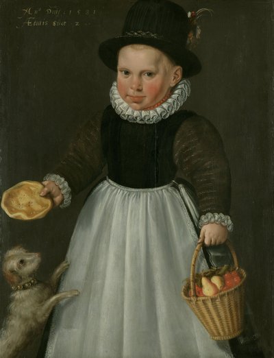 Küçük bir çocuğun portresi by Jacob Willemszoon the Elder Delff