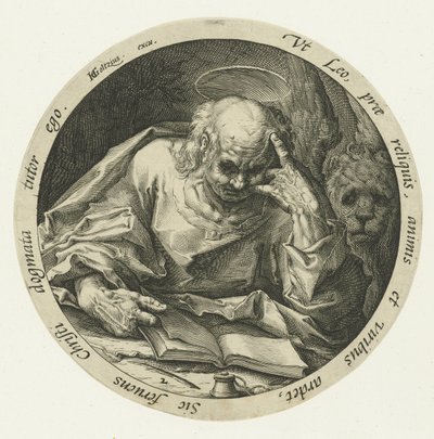 Evangelist İşareti Dört Evangelist (dizi adı) by Jacob de Gheyn (II) (attributed to)