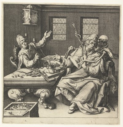 Para Tartıları ve Ölüm by Jacob de Gheyn (II) (workshop of)