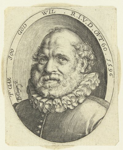 Portre Rutgaert Jansz. 60 yaşında by Jacob de Gheyn (II)