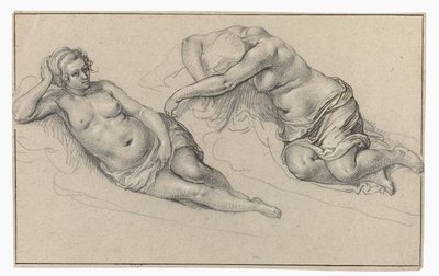 Çıplak Bir Kadının İki Çalışması by Jacob de Gheyn (II)